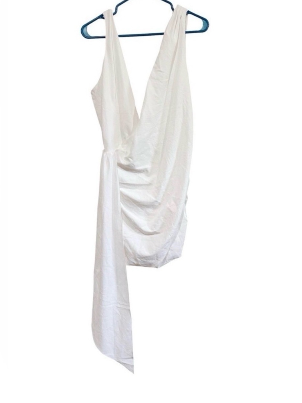 Mistress Rocks Plunge Drape Cocktail Minidress
White - Picture 9 of 12